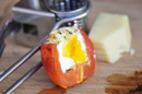 Pečené vajcia v paradajkových pohárikoch